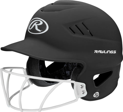 Rawlings Coolflo RCFHLFG Batting Helmet with Softball Cage