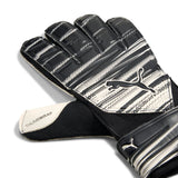 Black and white soccer glove with Puma logo on a white background