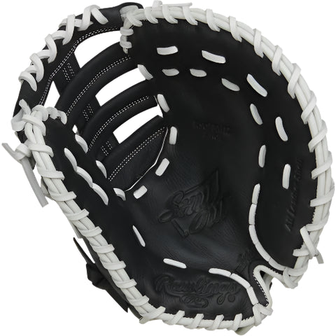 Rawlings Shut Out First Base 12" Softball Glove - Black/white - SportCo 