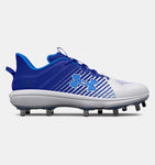 Under Armour Men's Yard Low Metal Cleats 3025592 Royal-White