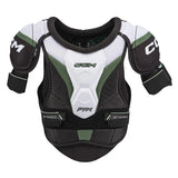 Hockey shoulder pad with CCM branding on a white background