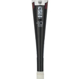 Baseball bat with brand logo and specifications on a white background