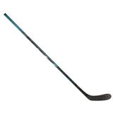 Bauer Fuse black and teal hockey stick on a white background
