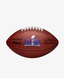 Brown football with Super Bowl LVIII logo on a white background