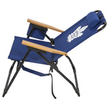 Blue and White Toronto Maple Leafs chair side view on white background