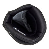 A close-up of a black padded protective sleeve or guard, showing the interior padding and a small white brand tag that reads K2S, set against a plain white background.