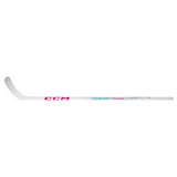 A white CCM Rizin Titanium hockey stick shown horizontally against a plain white background.