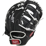 Rawlings Shut Out First Base 12" Softball Glove - Black/white - SportCo 
