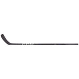 A black CCM hockey stick shown horizontally against a plain white background.