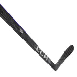 Black CCM hockey stick on a white background
