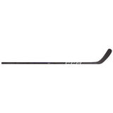 A black CCM hockey stick shown horizontally against a plain white background.