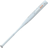 White baseball bat with 'EXT' branding on a white background