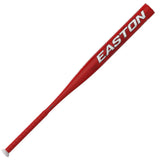Red baseball bat with 'Easton' branding on a white background