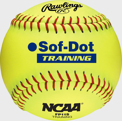 Rawlings 11" NCAA Soft Poly-Core Fastpitch Training Ball R1B11ST - Sportco