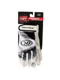 White baseball glove on a black Prodigy packaging against a gray background