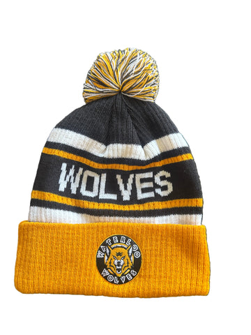 Waterloo Wolves Pom Pom Toque Knitted - Sportco