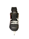 CCM Vector Premier youth black, white and grey skate front view on a white background