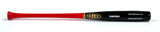 Baseball bat with red and black design and 'KR3' branding on a white background