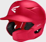 Red baseball helmet with Easton logo on a light gray background
