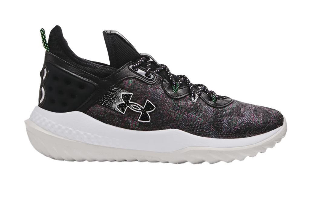 Men s Under Armour Harper 8 Turf Baseball Shoes Black White 30266593