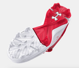 Under Armour Harper 8 Mid RM Jr. Baseball Cleats 3026597 White-Red