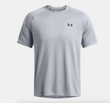 Gray t-shirt with Under Armour logo on a white background