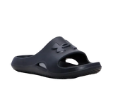 Black sandal on a white background