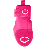 Pink wrist guard with Evoshield logo on a white background