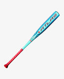 Teal and red bat with the words Atlas on it on a white background