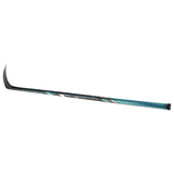 Bauer Fuse black and teal hockey stick on a white background