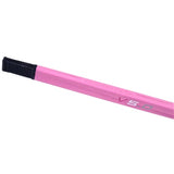A pink ringette sticks with a black textured tip and a silver 'V5' logo, shown diagonally on a plain white background.
