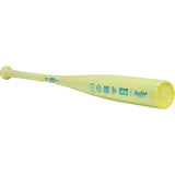 A light yellow Rawlings baseball bat shown diagonally against a plain white background.