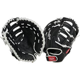 Rawlings Shut Out First Base 12" Softball Glove - Black/white - SportCo 