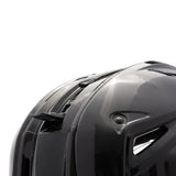 Black helmet on a white background