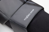 Gray and black seat cover with 'Dynamic Airflex' logo on a white background