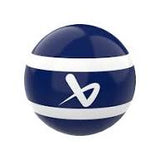 blue and white colored mini stick ball on a white background