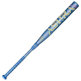 Blue Marucci Asura baseball bat shown vertically against a plain white background.