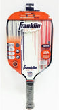 Franklin sports pickleball paddle with branding and specifications on a white background