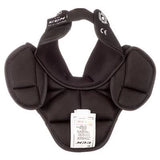 Inside of CCM neck guard black on white background