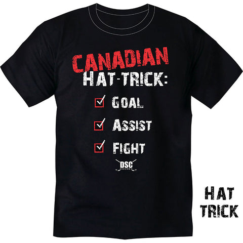 DSC Hockey Adult T-Shirt Canadian Hat Trick