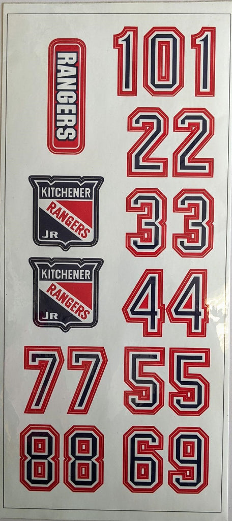 Jr.'s Sticker Jr Rangers Helmet Sticker Set - Sportco – Sportco Source For Sports