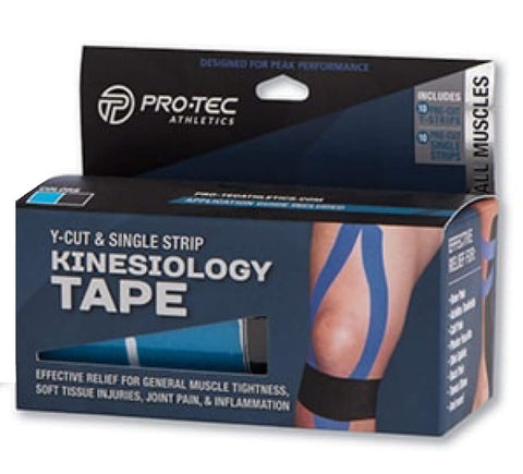 Pro-Tec Kinesiology Tape Y-Cut and Single Strip