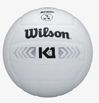 Wilson K1 Silver Indoor Volleyball White