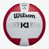 Wilson K1 Silver Indoor Volleyball Red