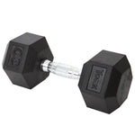 York 30 lb Rubber Hex Dumbbell Pairs